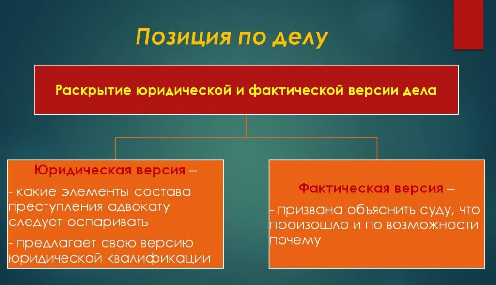 Образец правовой позиции