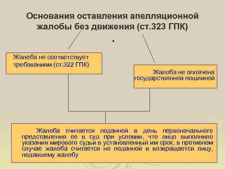 Определение об оставлении апелляционной жалобы без движения образец